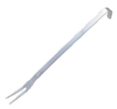 S/S MEAT FORK W/ HOOK 100X330MM