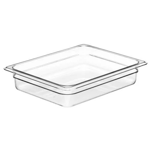 FOOD PAN 1/2 SIZE, 2.5" DEEP, CLEAR, CAMBRO