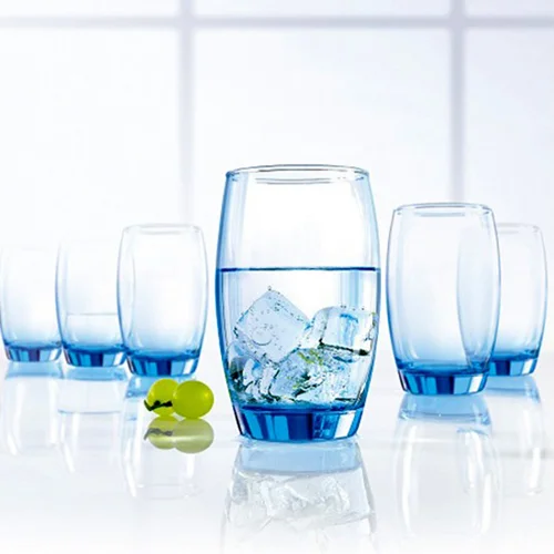 HI BALL TUMBLER D7.6CM X H12.1CM, 350ML 11¾OZ, SALTO ICE BLUE - LUMINARC
