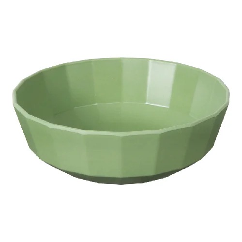 ZICCO MELAMINE ROUND BOWL D21.5XH7.3CM, SOLID GREEN SPECKLE