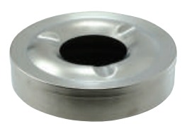 S/S ROUND ASHTRAY W/ LID 11X3CM