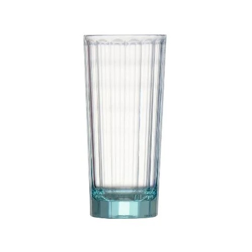 POLYCARBONATE HI BALL TUMBLER D7.6XH16.5CM, 430ML, STRIPE LIGHT BLUE