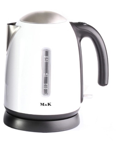 ALLURE ELECTRIC KETTLE 1.2L, 220-240V, 1850-2200W, S/S COVER - WHITE