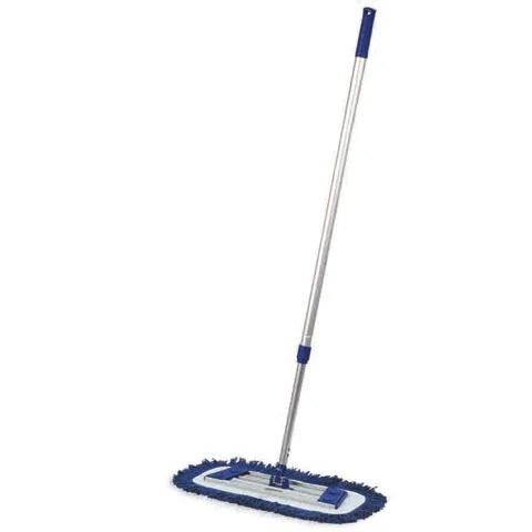 CARLISLE MICROFIBER DRY MOP PAD, LOOPED FRINGE 18", BLUE