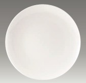 DURABLE WARE COUPE PLATE 28CM, ROYAL WHITE
