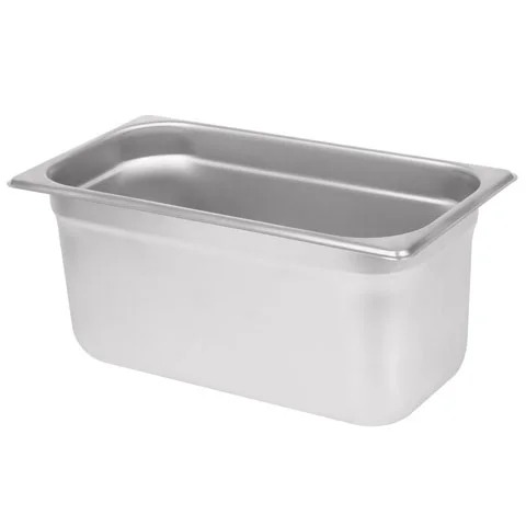 201 S/S GN PAN 1/3 SIZE, 200MM DEEP, THICKNESS 0.7MM, STEELCRAFT BY SAFICO