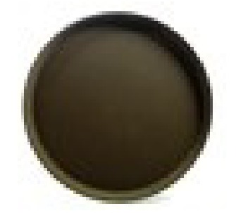 FIBERGLASS NON-SLIP ROUND TRAY BROWN 11"
