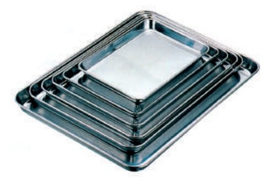 S/S CAKE VAT/DISPLAY TRAY 560X450X26MM