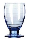GOBLET BLUE GLASS 10.75OZ, 318ML, H123XD79MM, LIBBEY