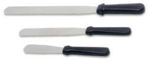 S/S SLIMLINE SPATULA 9" W/ PLASTI CHANDLE 20CM