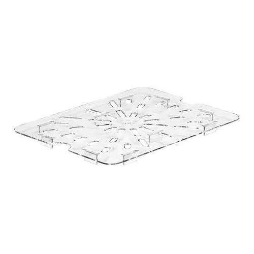 DRAIN SHELF FOR 1/2 SIZE FOOD PAN, CLEAR, CAMBRO