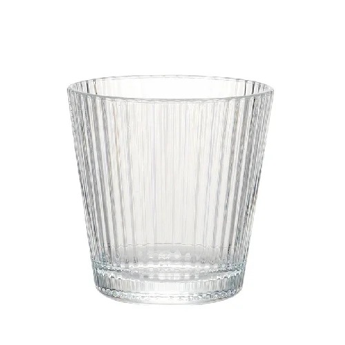 POLYCARBONATE HIBALL TUMBLER 400ML, STRIPE CLEAR