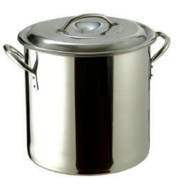 S/S STOCK POT W/ COVER D40XH40CM, 50L