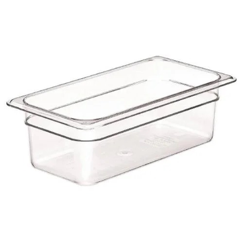 FOOD PAN 1/3 SIZE, 4" DEEP, CLEAR, CAMBRO