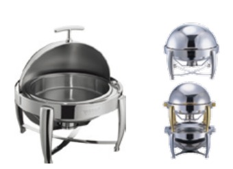 ROUND CHAFING DISH W/ STRAIGHT PIN, 520X485X470MM, 6L