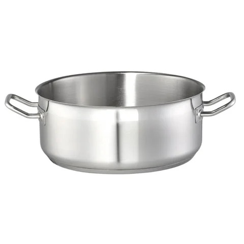 S/S LOW CASSEROLE W/O LID, D36XH17CM, 15.3L, SAFICO