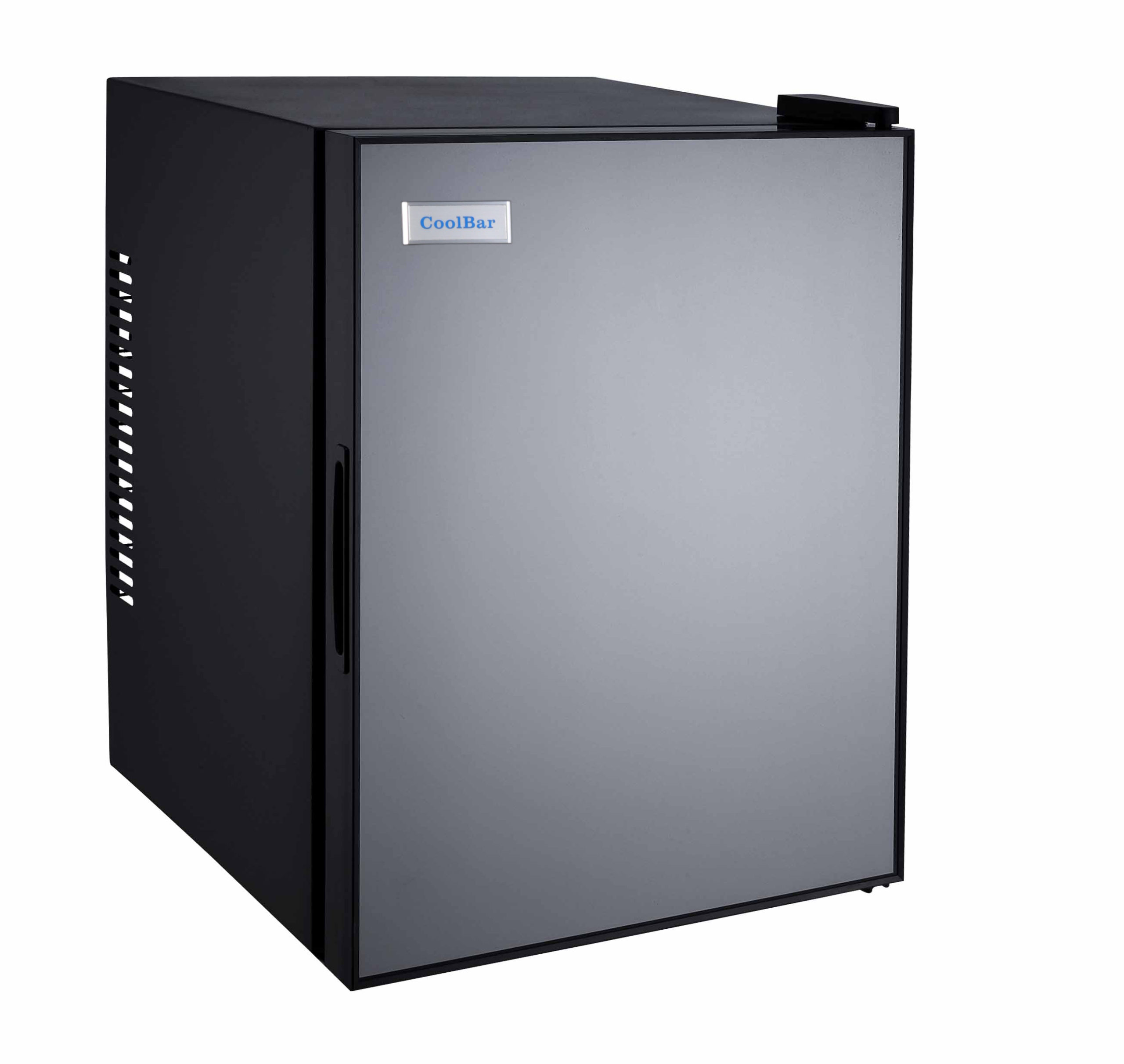 COOLBAR - MINIBAR MIRROR SOLID DOOR 40L, A+ ENERGY CLASS, PLASTIC SHELF W402XD437XH545MM - BLACK