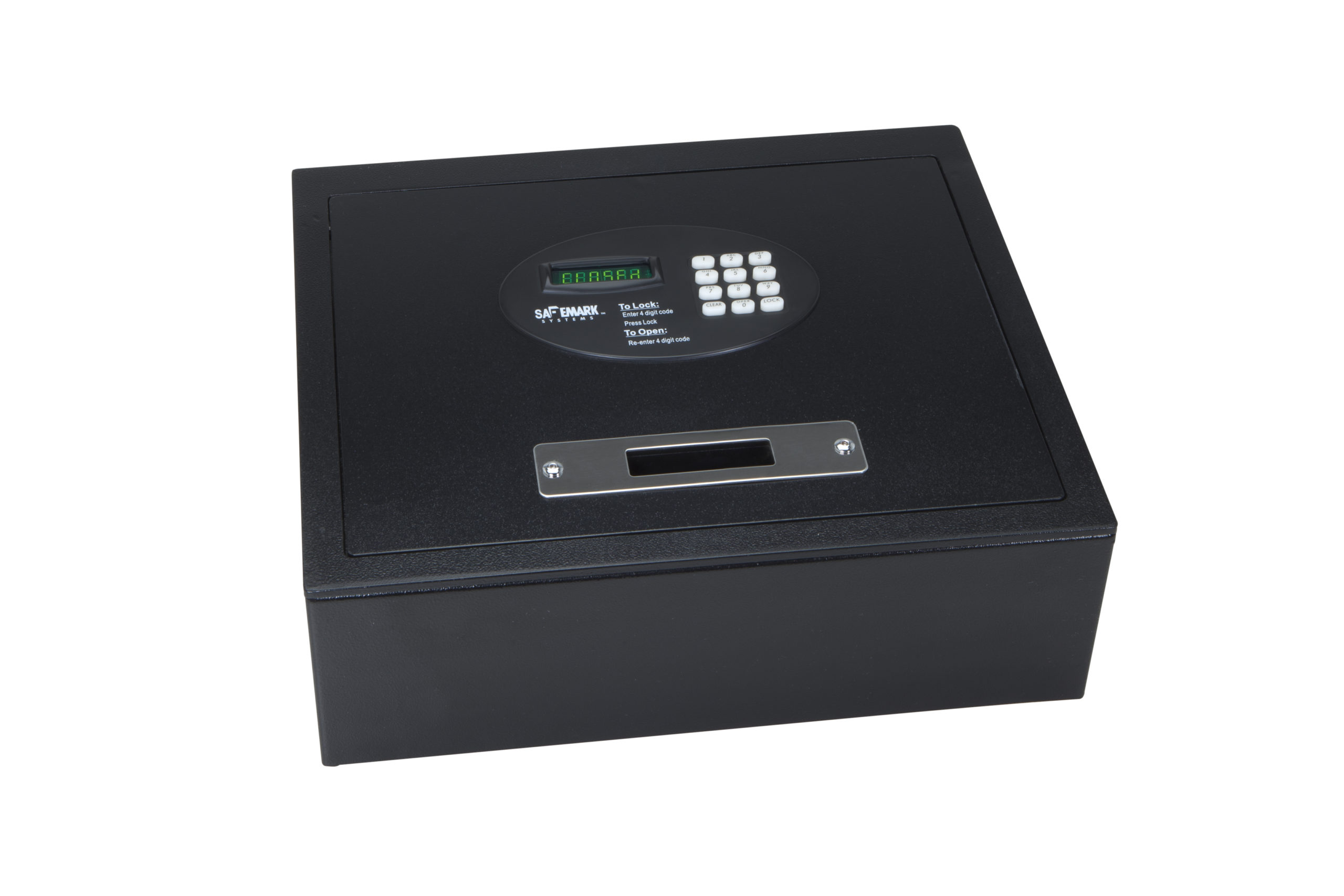 SAFEMARK DRAWER SAFE DESPOSIT BOX, DURABLE EMERGENCY HANDHELD OVERRIDE DEVICE, BLACK FINISHING