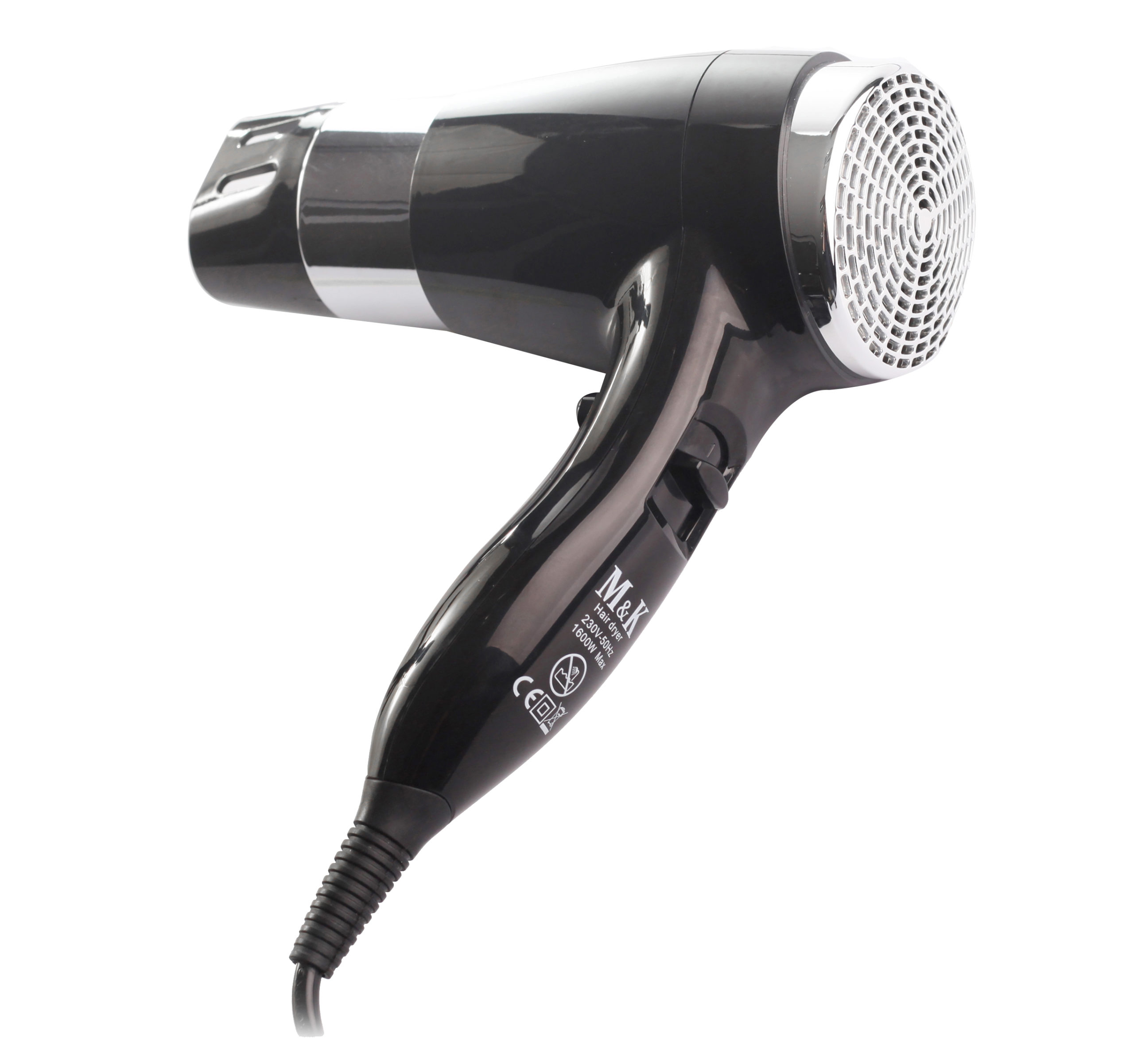 M&K ELENA HAND-HELD HAIR DRYER 1600W, 230V/50HZ, BLACK COLOR