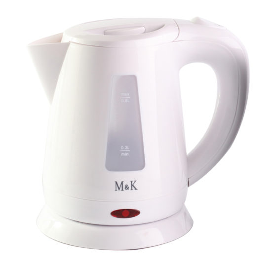 EMERALD ELECTRIC KETTLE WHITE 0.8L, 220V-240V, 50/60HZ, 1100W W/ M&K LOGO