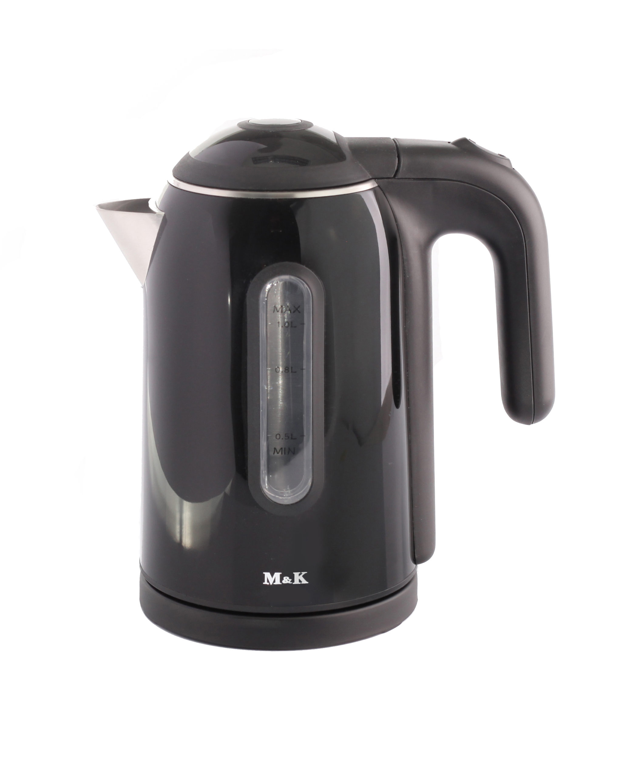 M&K DELUXE ELECTRIC KETTLE 1.0L 1500W - BLACK