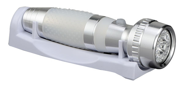 M&K EMERGENCY POLARIS TORCH ILLUMINATOR, WALLMOUNTED DESIGN, WHITE COLOR