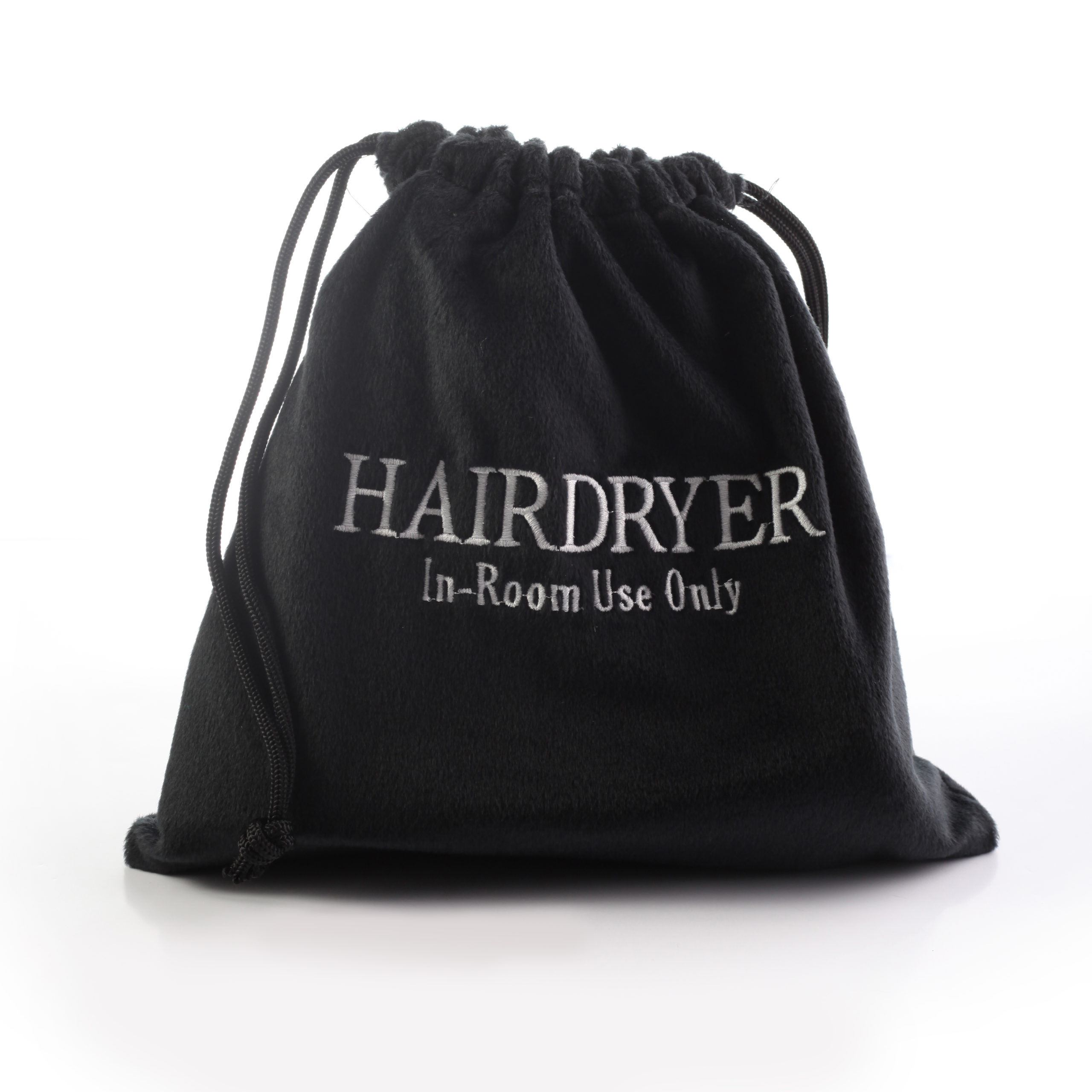 M&K HAIR DRYER POUCH W/O LOGO 30X30CM, BLACK COLOR