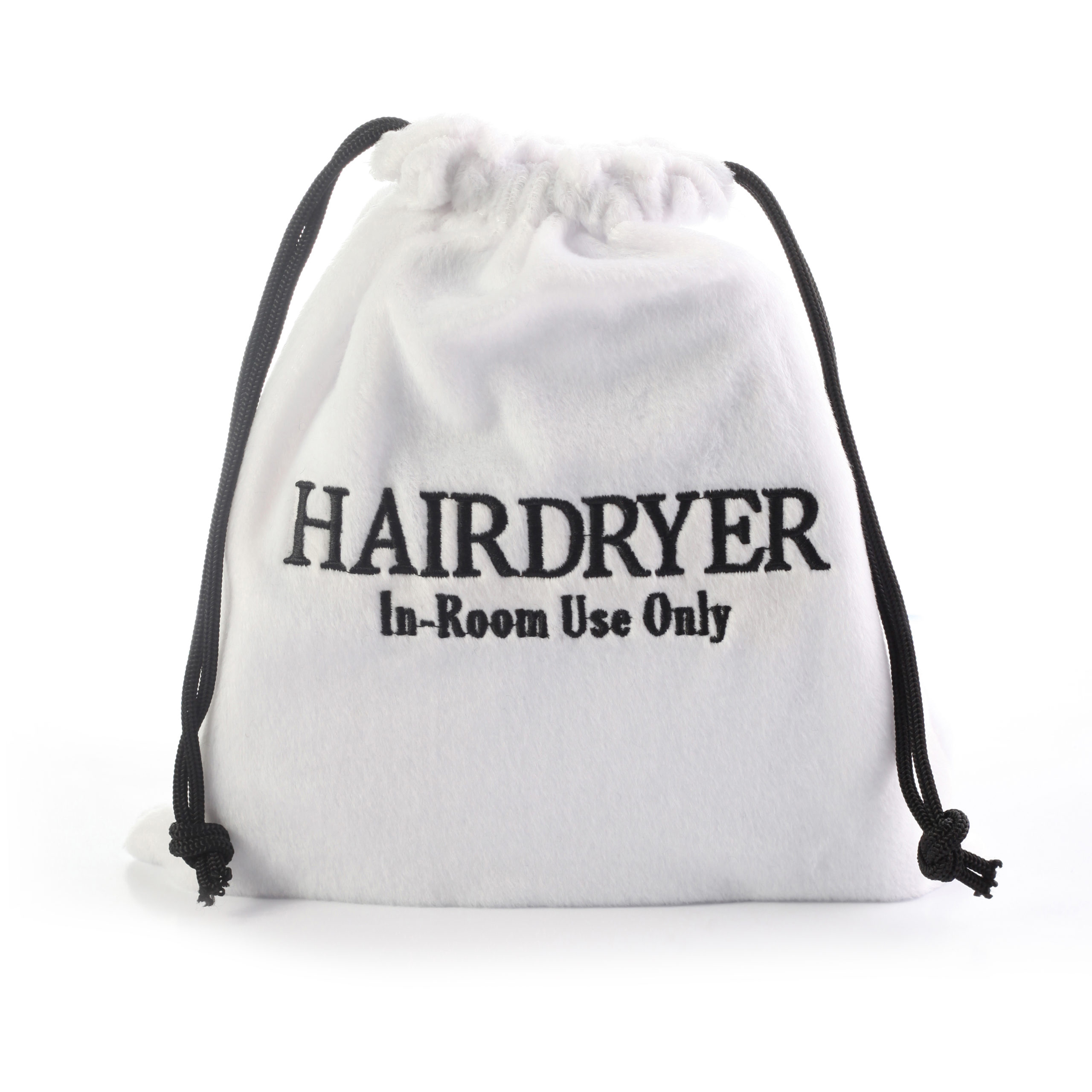 M&K HAIR DRYER POUCH W/O LOGO 30X30CM, WHITE COLOR