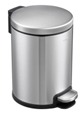 PEDAL BIN 240X310X410MM, 430 S/S, FINGER PRINT PROOF, SOFT CLOSED LID, PLASTIC LINER