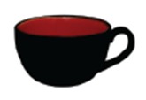 TEA CUP/SMALL CAPPUCINO CUP 200ML, 10X5.8CM, JAVA TOKYO RED