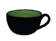 TEA CUP/SMALL CAPPUCINO CUP 200ML, 10X5.8CM, JAVA KYOTO GREEN