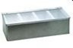 S/S CONDIMENT DISPENSER 4PT W/ LID 30X15X9CM