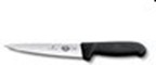 STICKING KNIFE POINTED TIP 20CM BLACK FIBROX HANDLE