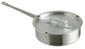 ALUMINIUM SAUTE PAN W/ LID LONG HANDLE 18X7.5CM 1.3L