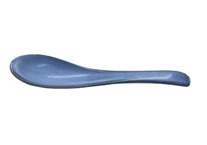 PORCELAIN SOUP SPOON L15XW4.2XH3.5CM, REACTIVE GLAZE (MATT DARK BLUE), CERABON NOMA