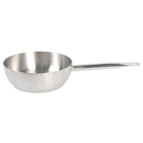 18-8 S/S CONICAL SAUTE PAN D24XH7.5CM, 2.7L