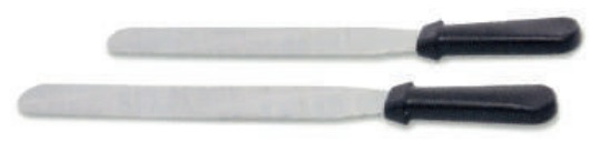 S/S ICING SPATULA 12" W/ PLASTIC HANDLE 31CM