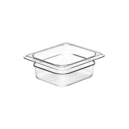 FOOD PAN 1/6 SIZE, 2.5" DEEP, CLEAR, CAMBRO