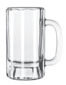 PANELLED MUG GLASS 14OZ, 414ML, H156XD127MM, LIBBEY