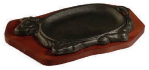 CAST IRON STEAK PLATE 29X18CM