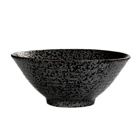 STONEWARE NOODLE BOWL D13XH6CM, SLATE BLACK