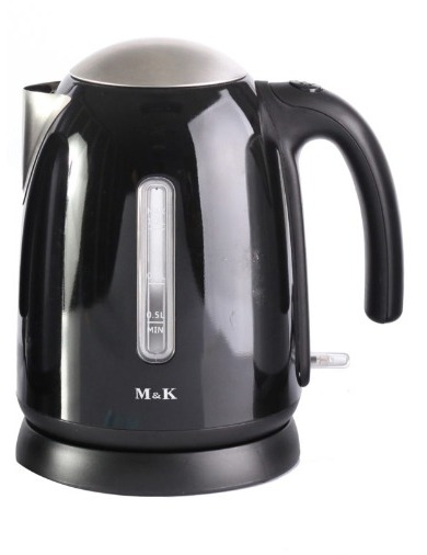 ALLURE ELECTRIC KETTLE 1.2L, 220-240V, 1850-2200W, S/S COVER - BLACK