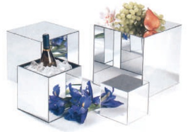 ACRYLIC MIRROR CUBE 8"
