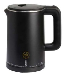 SENNA KETTLE 1L, 1200-1400W, DOUBLE WALL WITH COOL TOUCH - BLACK