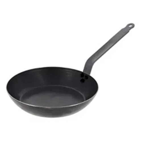 BLUE STEEL LYONNAISE FRYING PAN D28XH5.1CM, DE BUYER