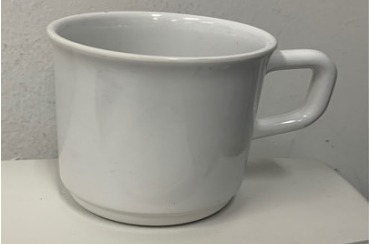 DRINKING MUG 235ML CREAM, D79MM, H80MM, 3-1/8"