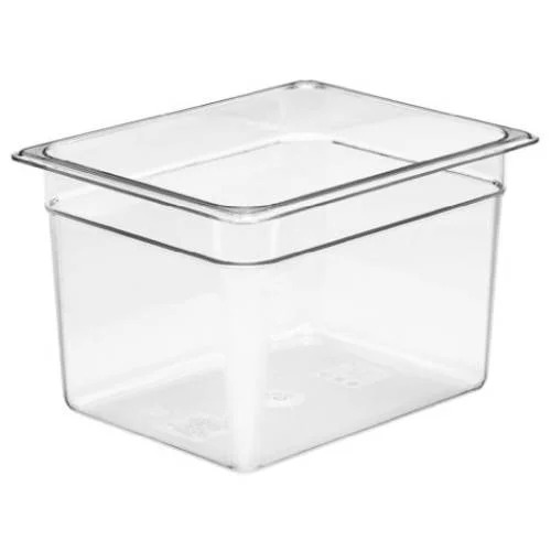 FOOD PAN 1/2 SIZE, 8" DEEP, CLEAR, CAMBRO