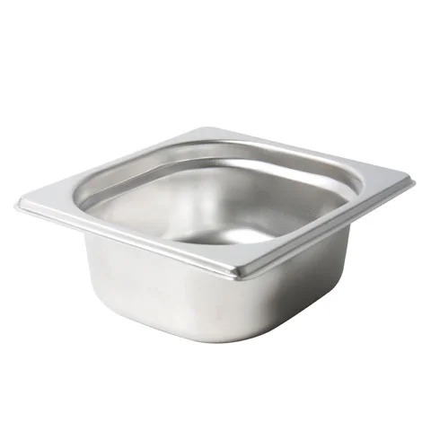 201 S/S GN PAN 1/6 SIZE, 65MM DEEP, THICKNESS 0.6MM, STEELCRAFT BY SAFICO