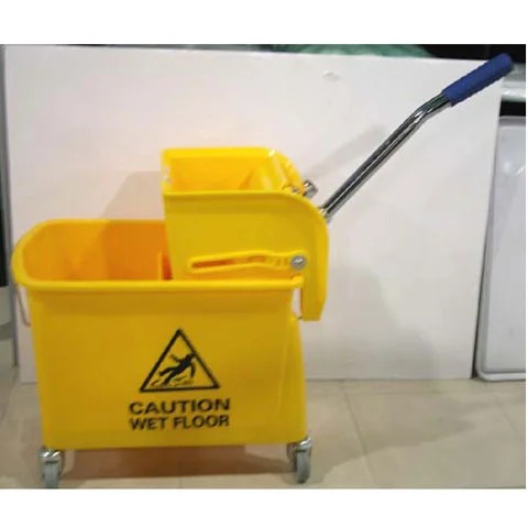 PLC MOP BUCKET W/ WRINGER 63X27X67CM, 20L, YELLOW, CHINA