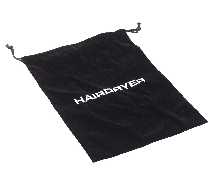 EMBERTON LATHBURY HAIR DRYER BAG 400X300MM, 65G, HIGH QUALITY SOFT VELVET